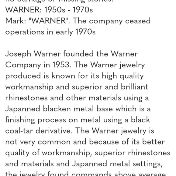 Warner Vintage Signed Circle Brooch Pin - Picture 5 of 9